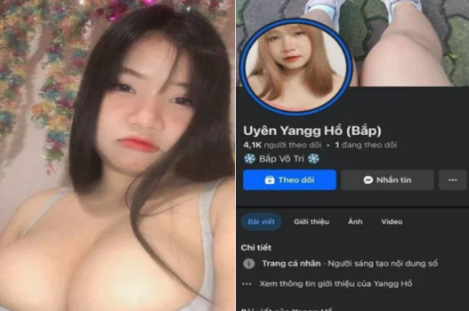 Hồ Uyên Giang ngực bự đè nén con cu nhỏ