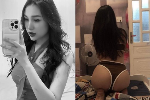 Ngọc Diễm quyến rũ phục vụ khách vào ban đêm